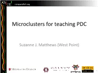 Suzanne's Microcluster Slides