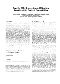 Fear the EAR: Discovering and Mitigating Execution After Redirect Vulnerabilities