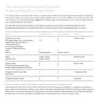 The Transition to Heathrow Terminal 5 Understanding All Our Flight Moves