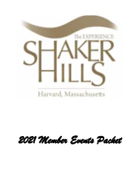 2021 Member Events Packet
