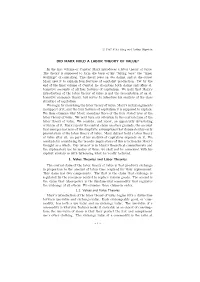 DID MARX HOLD a LABOR THEORY of VALUE? in the First Volume Of
