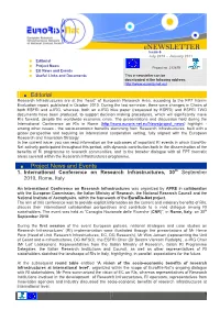 Editorial Project News and Events