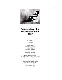 Focus on Learning Self-Study Report 2007