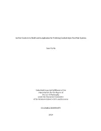 Ion Pair Conductivity Model and Its Application for Predicting Conductivity in Non-Polar Systems