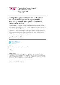 Scaling of Mangrove Afforestation with Carbon