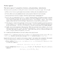 Vector Spaces