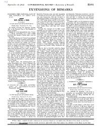 Extensions of Remarks E1551 EXTENSIONS of REMARKS