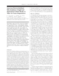 Limestone-Particle-Stabilized Macroemulsion of Liquid And