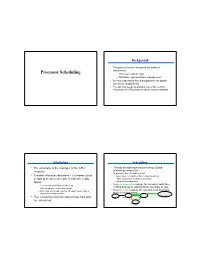 Processor Scheduling