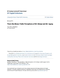 Public Perceptions of Mt. Merapi and Mt. Agung