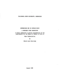 A Thesis Submitted in Partial Satisfaction of the Requirements for the Degree of Master of Arts in Mass Conununication