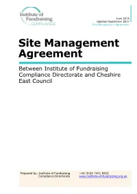 Site Management Agreement