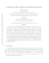 A Search for Water Masers in the Saturnian System