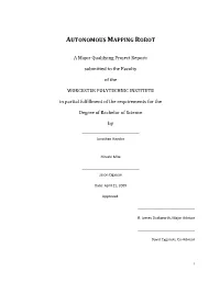 Autonomous Mapping Robot