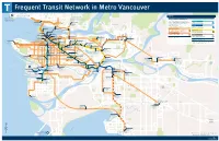 Frequent Transit Network in Metro Vancouver