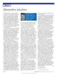 Geometric Intuition