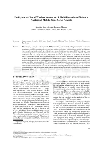 Do-It-Yourself Local Wireless Networks: a Multidimensional Network Analysis of Mobile Node Social Aspects