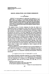 Groups, Semilattices and Inverse Semigroups