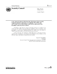 Report of the Monitoring Group on Somalia