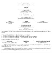 Uber Technologies, Inc. (Exact Name of Registrant As Specified in Its Charter) ______