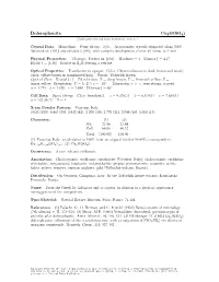 Dolerophanite Cu2o(SO4) C 2001-2005 Mineral Data Publishing, Version 1
