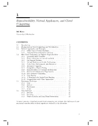 Reproducibility, Virtual Appliances, and Cloud Computing