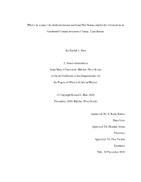 Scottish Settlement and Land Plot Names and Settler Colonialism In