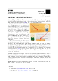 Fictional Language Generator