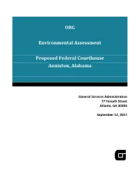GSA Anniston Courthouse Environmental Assessment Text