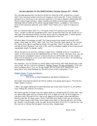 KODT Articles Index
