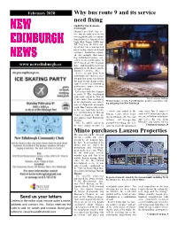 Why Bus Route 9 and Its Service Need Fixing Minto Purchases Lauzon