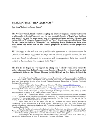 CEFP FINAL Susan Haack Sun Yong Interview 7 5 2010 Version 2