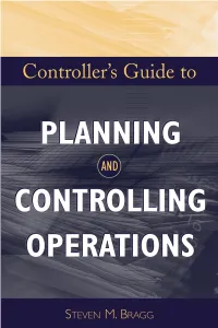 Controller's Guide to Planning and Controlling Operations