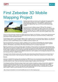 First Zebedee 3D Mobile Mapping Project