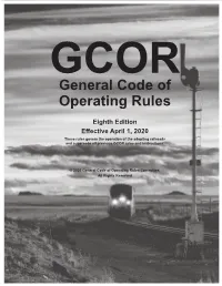 Gcorgeneral Code of Operating Rules