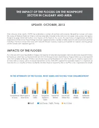 Impacts of the Floods Update