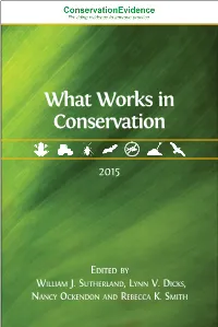 What Works in Conservation