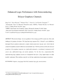 Enhanced Logic Performance with Semiconducting Bilayer Graphene Channels