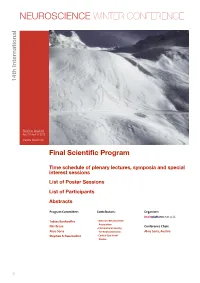 Final Scientific Program AS 120416