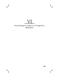 Psychological Aspect of Cognitive Robotics