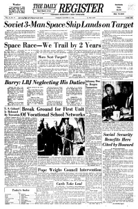 Soviet 3-Man Space Ship Lands on Target