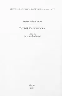 Things, That Endure
