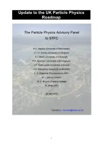 Update to the UK Particle Physics Roadmap