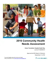 2016 Community Health Needs Assessment
