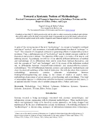 A Systemic Definition of Methodology"