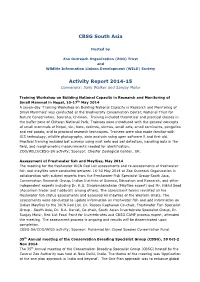 CBSG South Asia Activity Report 2014-15
