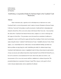 Establishing a Longitudinal Study for Sediment Input in the Copeland Creek Headwaters