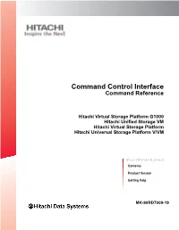 Command Control Interface Command Reference