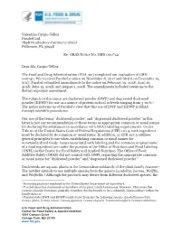 FDA Has No Questions