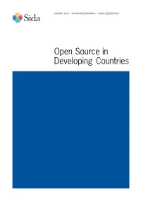 Open Source in Developing Countries